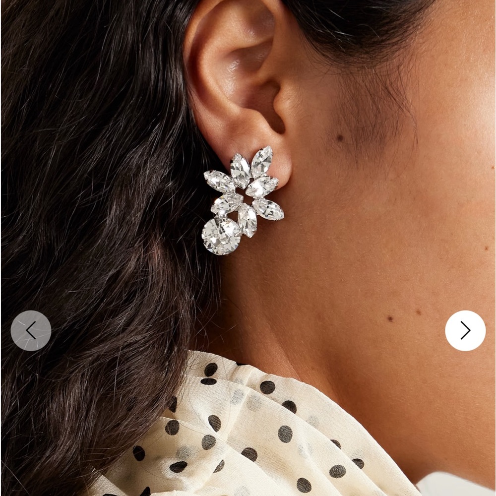 JENNIFER BEHR  maura earrings - crystal like new